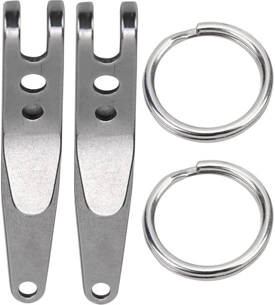 Accessori da cucina multifunzionali in acciaio inox - 2 pezzi - Sostituti di chiusura per chiavi e strumenti - Hanger da appendere in verticale - Grande tenuta per un uso quotidiano