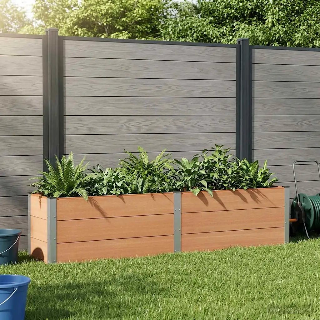 Letto rialzato da giardino Marrone 250 x 50 x 54 cm 42039008