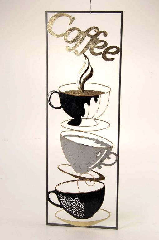 Decorazione Casa Appendibile in Metallo Rettangolare 90 x 31 x 5 cm