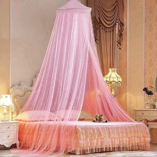 Retrattile da letto, grande rete da zanzare, tenda da camera da letto, rete da zanzare a doppia piazza/monopiazza per decorazione domestica, all'aperto, campeggio, contro insetti, zanzare, rosso