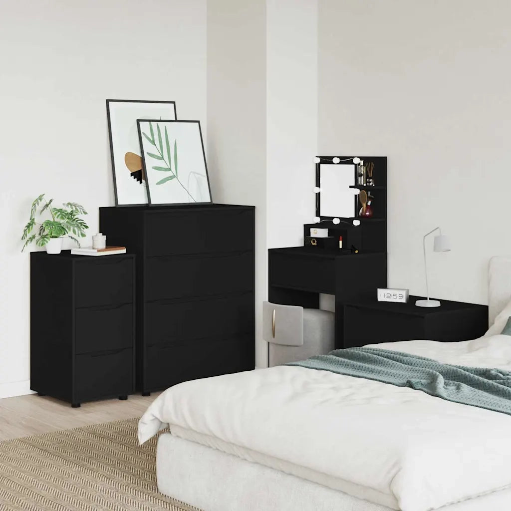 Armadio Nero 40 x 48 x 81 cm Legno multistrato