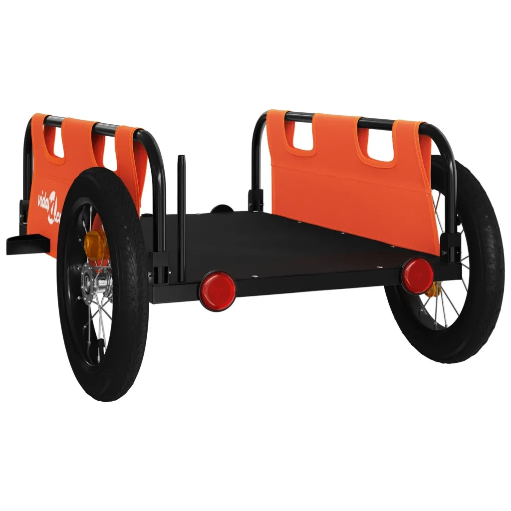 Rimorchio da Bici Arancione e Grigio Oxford e Ferro 94180