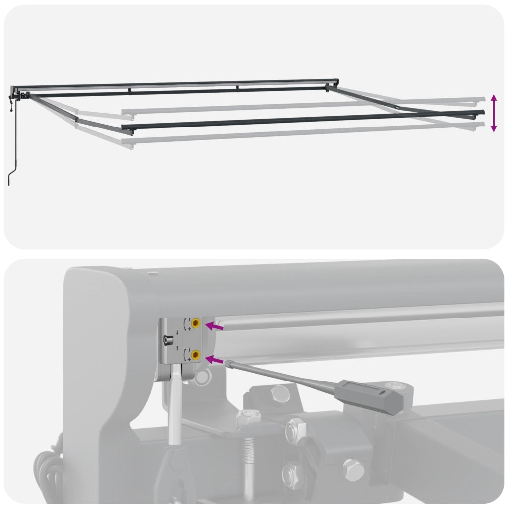 Tenda Elettrica Semi-Cassettata Retrattile in Metallo