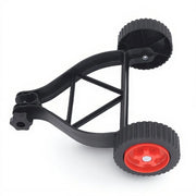 Support Wheels per Trimmer con Cavo - Altezza Regolabile - Compatibile con Tutti i Modelli - Realizzato in Materiale Resistente - Maggiore Stabilità - Per Trimmer da Giardino - Pneumatici per Trimmer da Giardino