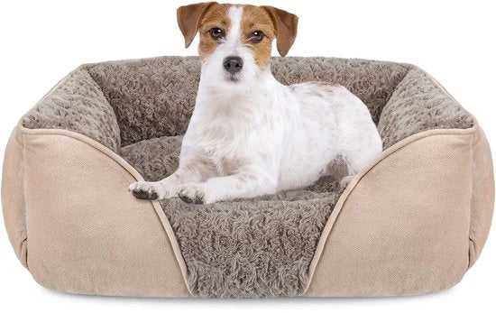Cuscino per cani di medie dimensioni, lavabile, morbido, cuscino antiscivolo per cani e gatti contro l'ansia, misura 63x53x20cm