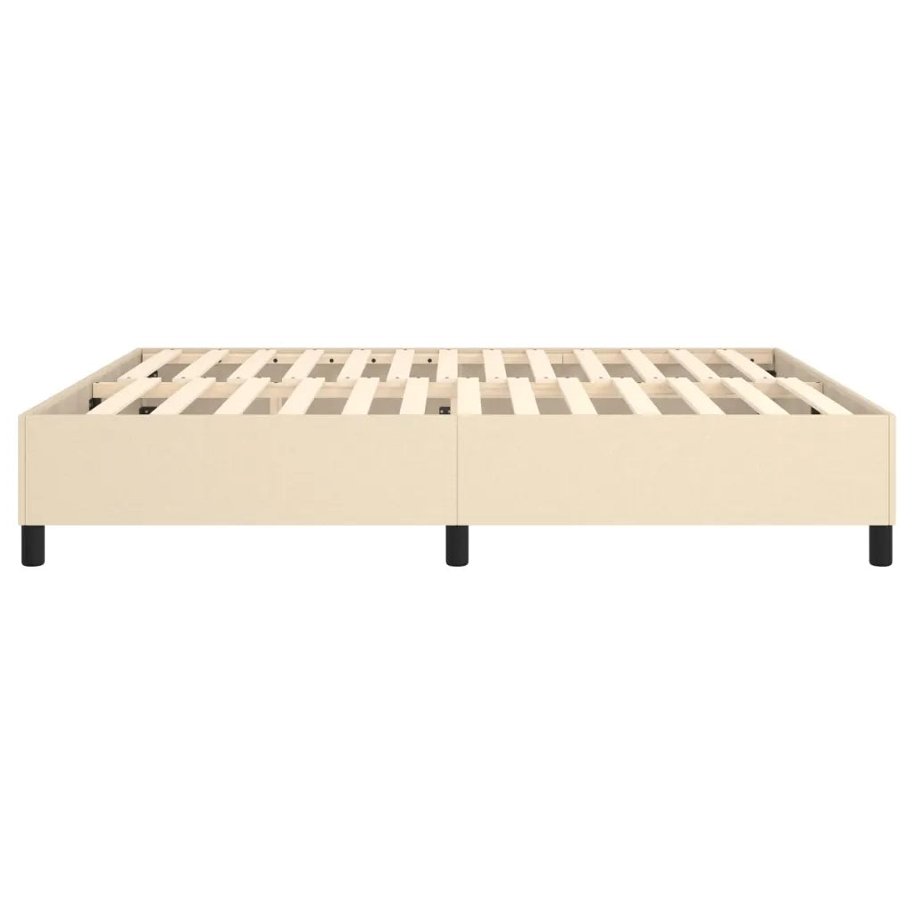 Struttura Letto a Rete a Molle Crema 160x200 cm in Tessuto 3120875