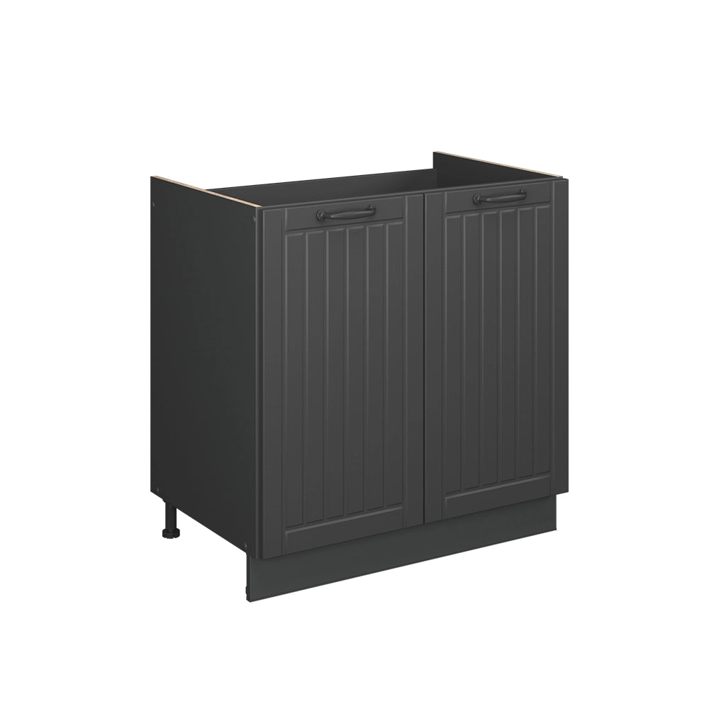 Vicco Mobile lavello cucina Grigio scuro 80 cm , PL Marmo