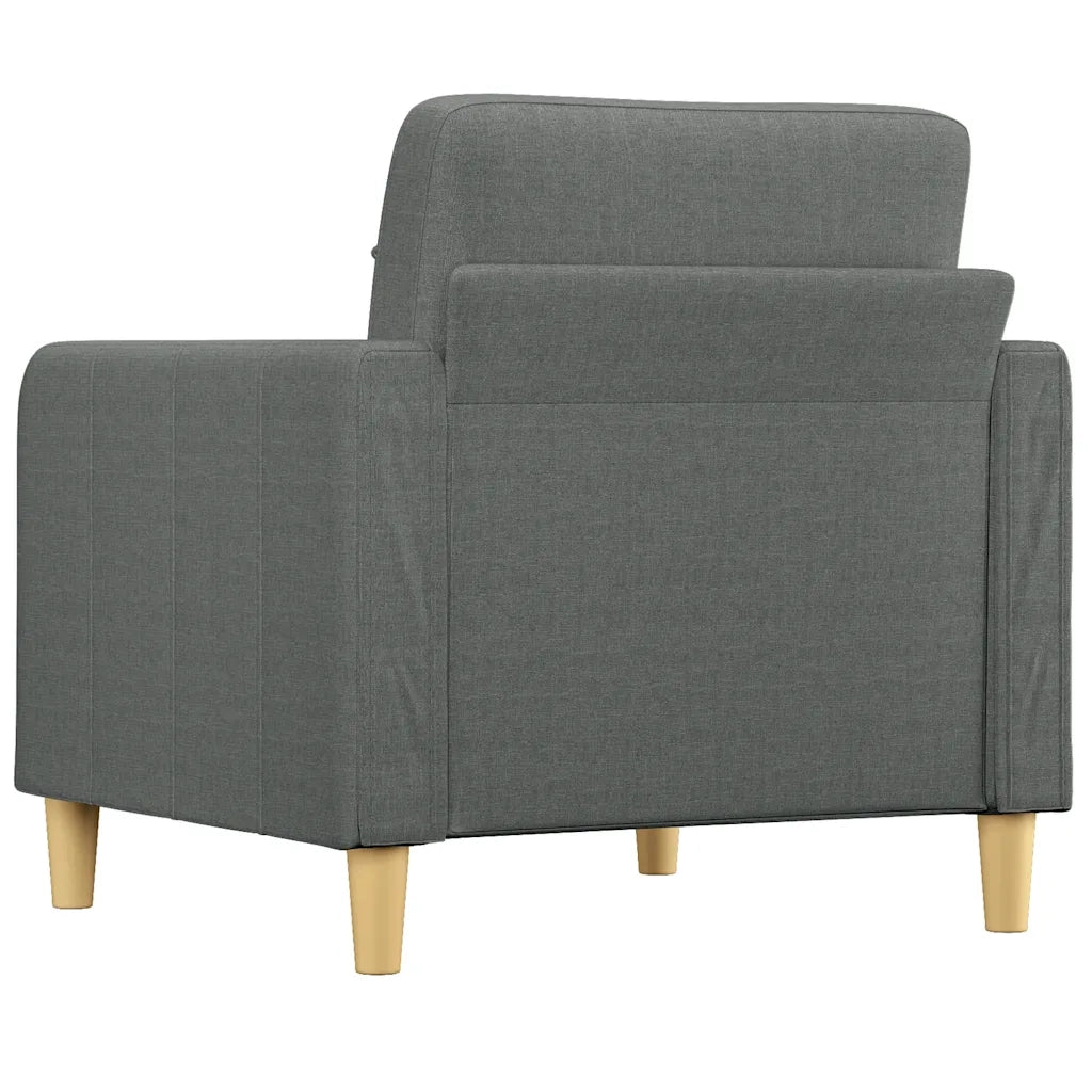 Poltrona | Sedia Relax Grigio Scuro 60 cm in Tessuto