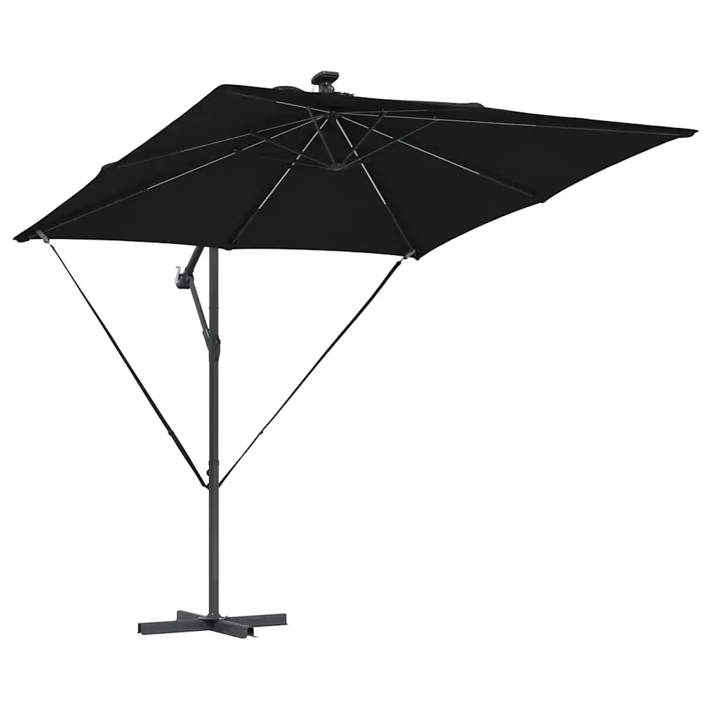 Ombrellone Nero 249 x 249 x 250 cm Poliestere e Alluminio 42003403
