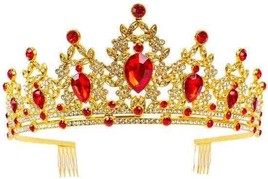 Crown con cristalli - Fascia per la testa - Accessori di matrimonio - Regali per compleanni - Festa - Materiale duraturo - Corona