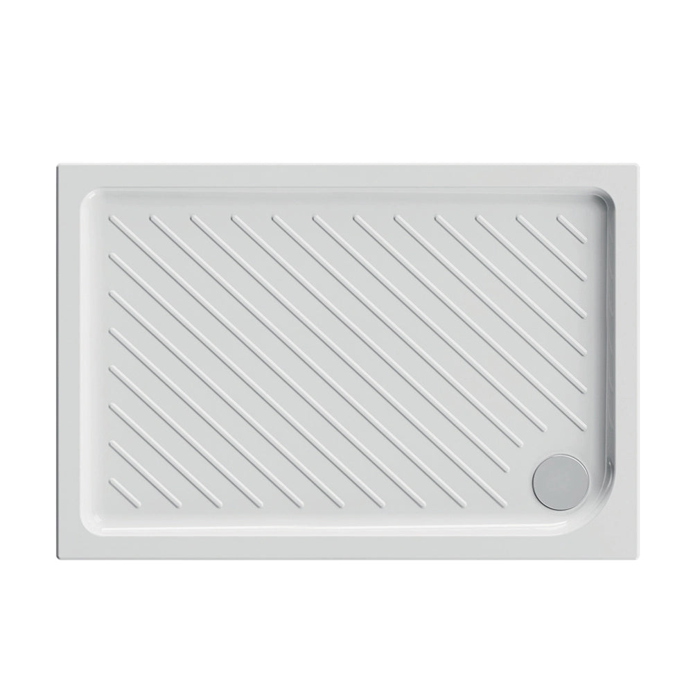 Piatto doccia 80x100 rettangolare in ceramica bianco Dolomite Gemma