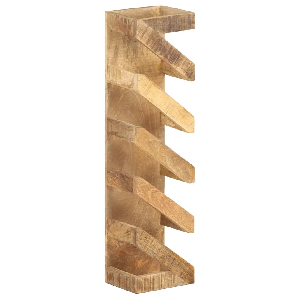 Portavino da 5 Bottiglie in Legno Massello di Mango 321627