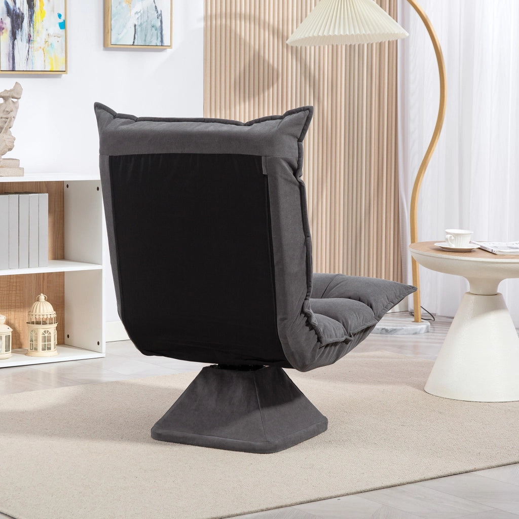 Poltrona Relax Sedia Girevole ¨C zephmum ¨C Grigio 62x70x95