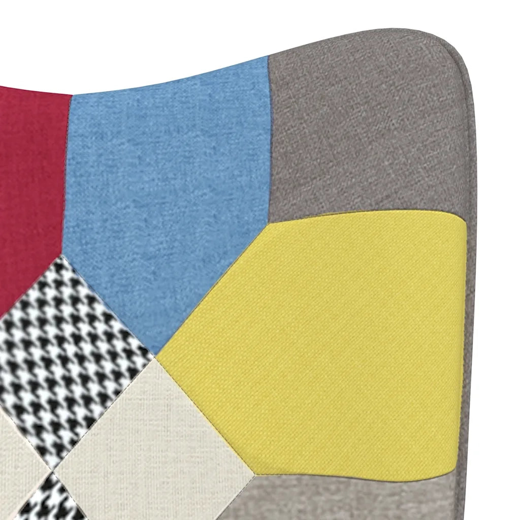 Sedia a Dondolo in Tessuto Patchwork CFW3964322