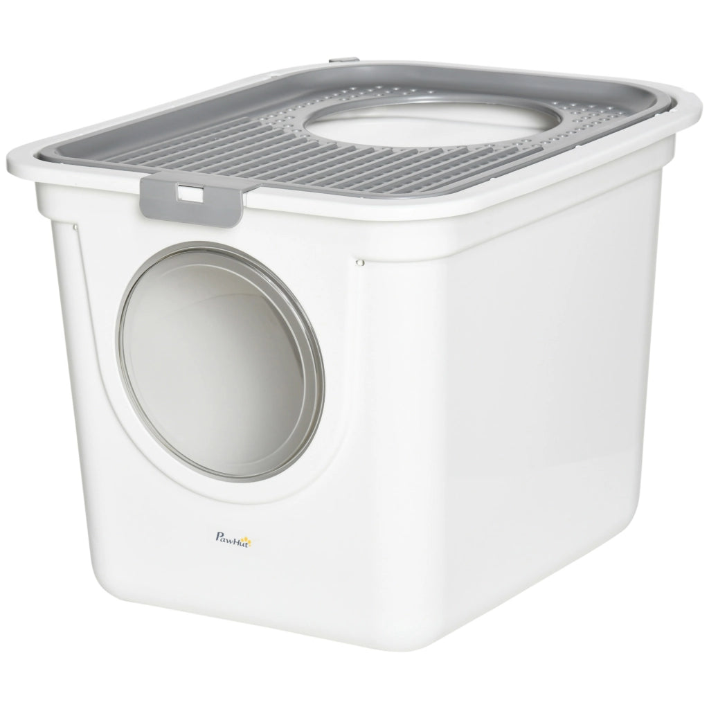 Vasino per Gatti 2 Vie ¨C Zephmum ¨C Bianco e Grigio con Paletta