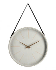 Orologio da Muro 40x6x66 cm Timeline in Legno Tortora