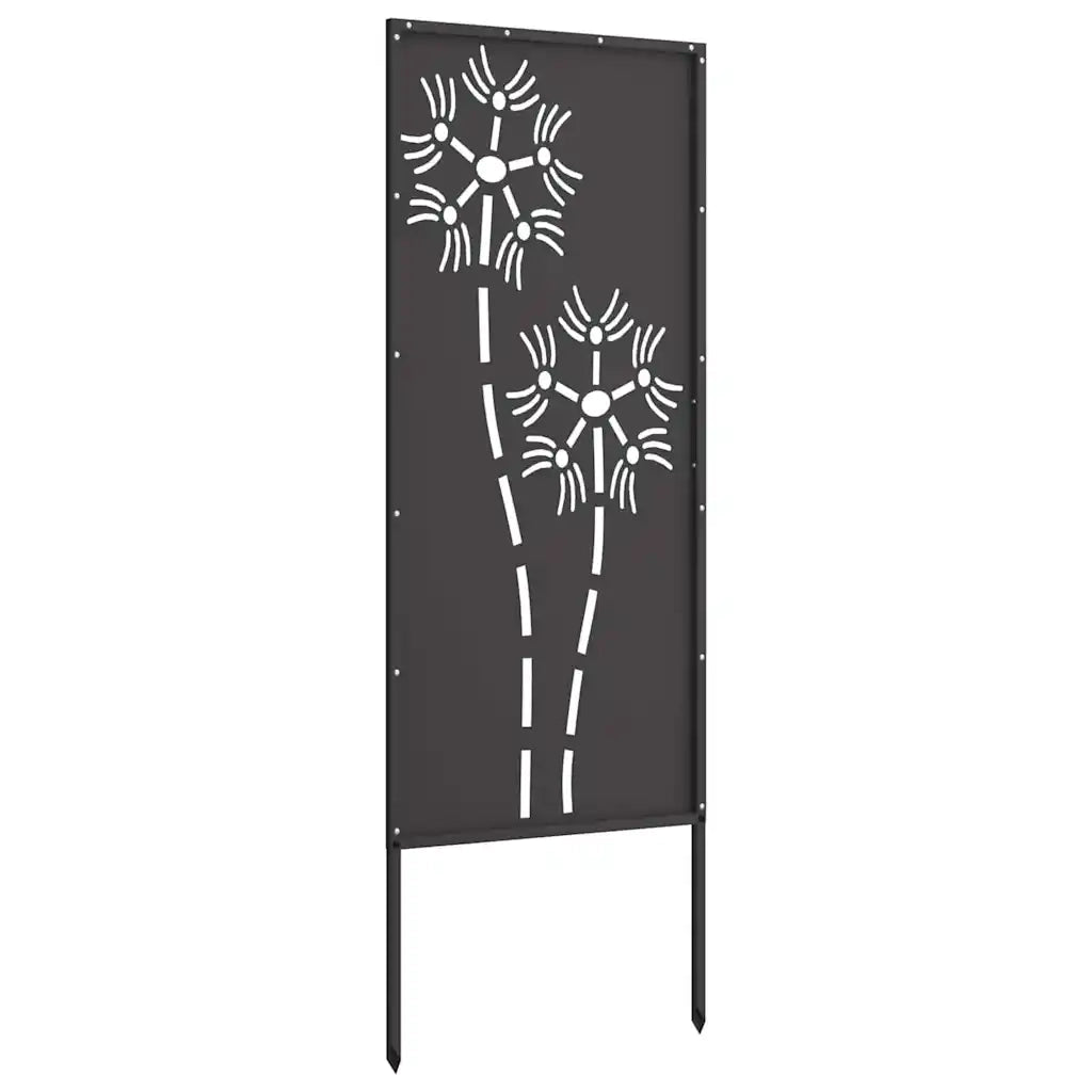 vidaXL Pannello Decorativo da Giardino Altro Nero 50 x 140 cm