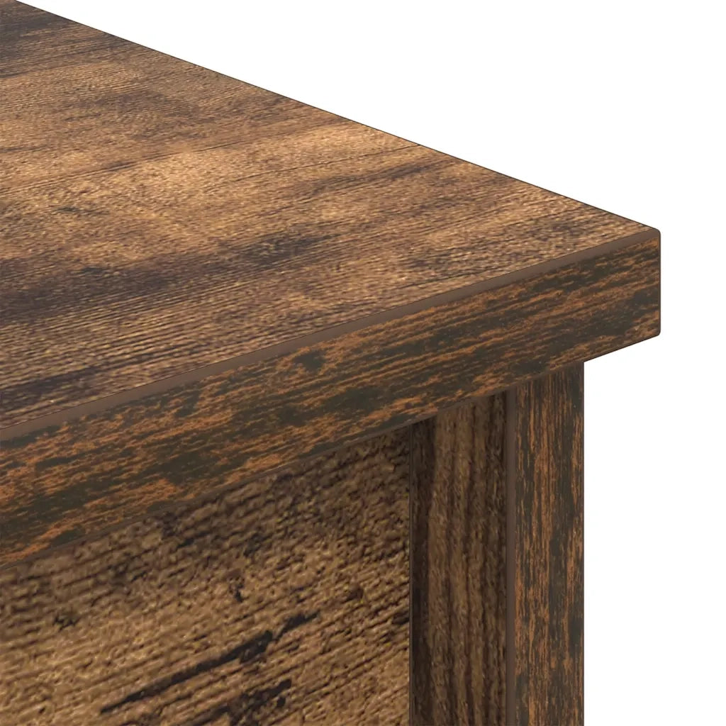 Credenza Rovere Fumo 37,5x35x180 cm in Legno Multistrato