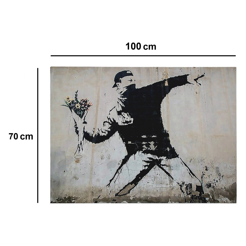 Nabane, Quadro Materiale Struttura in Tessuto, 70x100h cm Multicolore
