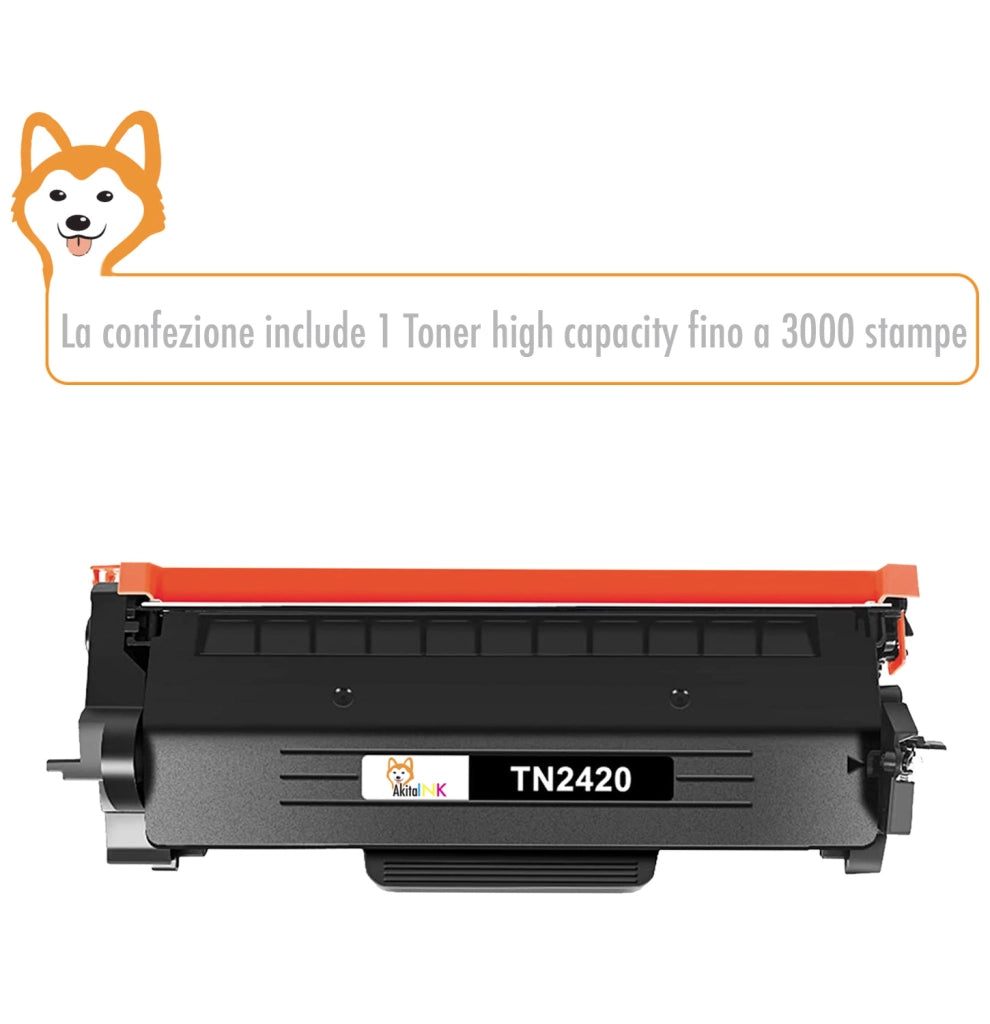 Toner Brother TN2420 Compatibile AkitaINK 3000 Stampe