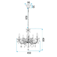 Lampada Da Soffitto Ebt002-5cp Black