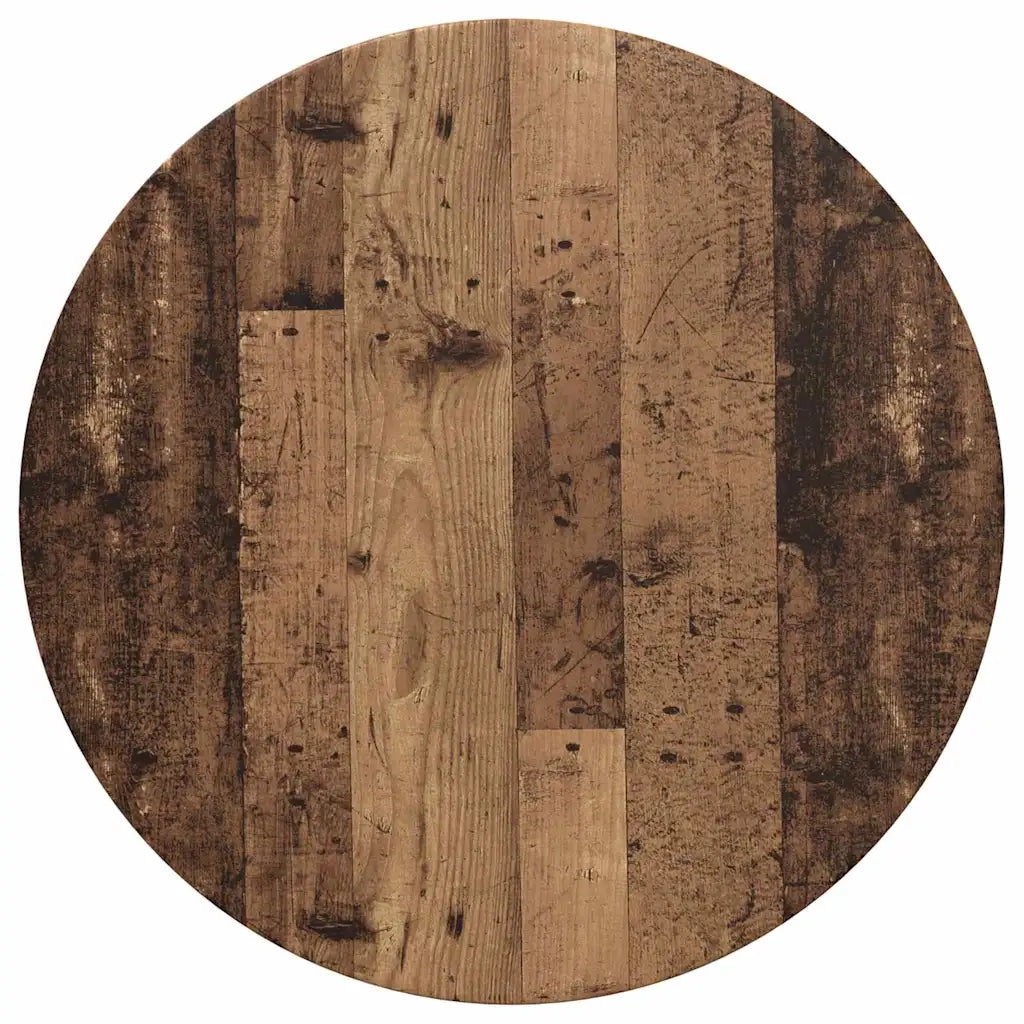 Piano del tavolo Legno vecchio Ø 70 x 1,5 cm Legno multistrato 880419