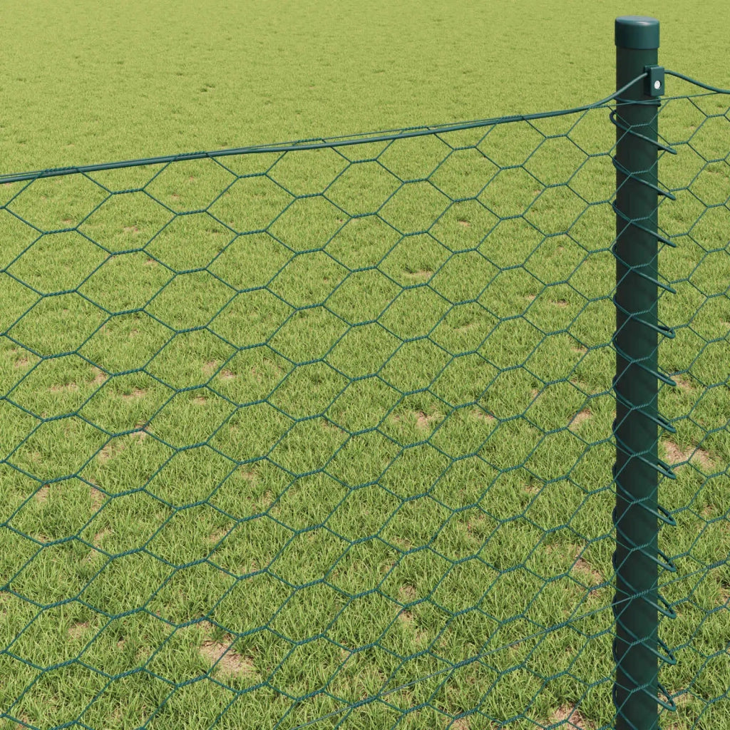 Recinzione Esagonale Verde 1,2 x 10 m PVC 42005351