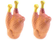 Set 2 Pezzi Gioco Pet Modello Food Pollo Resistente Per Animali Domestici