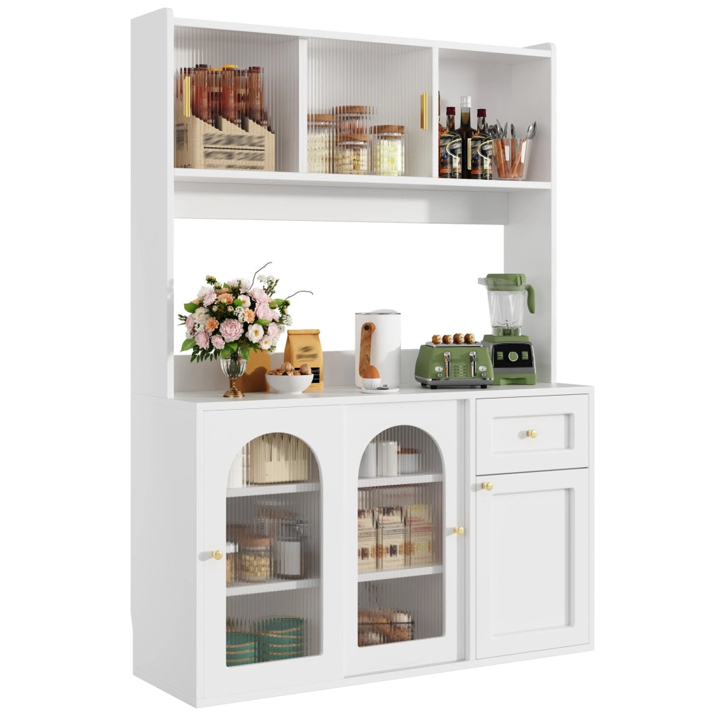 Mobile da cucina multifunzione con LED, 120x35x167 cm