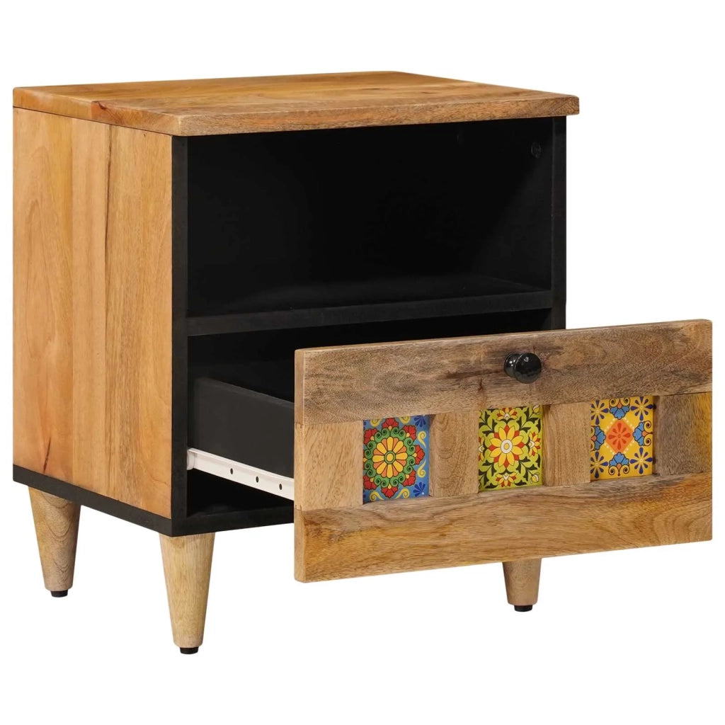 Armadio da Notte con cassetto Naturale 40 x 33 x 46 cm 4018266