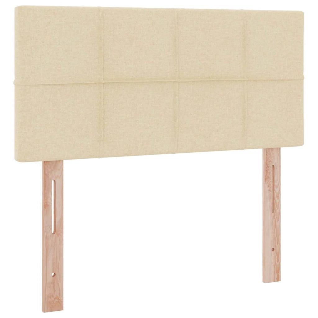 Letto con contenitore e materasso Crema 90 x 200 cm