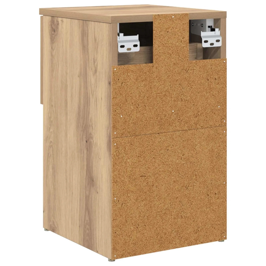 Armadietto per letto 2 pcs Rovere Artigianale 29 x 31,5 x 49 cm