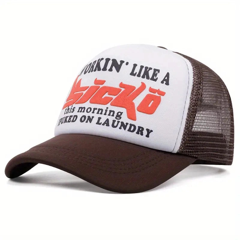 Cappellino da baseball Sicko in spugna di schiuma marrone