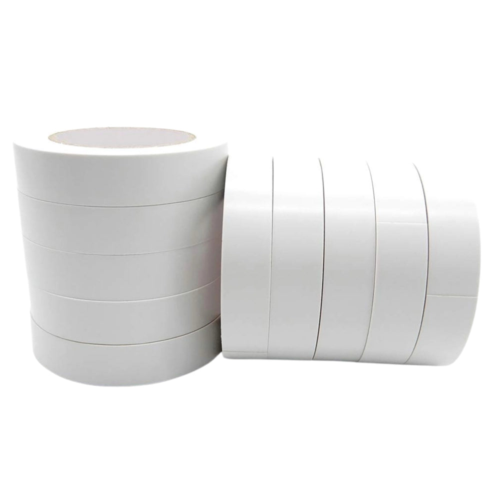 Kit nastro isolante in pvc autoestinguente multicolore per impianti sicuri *** colore bianco, dimensioni 19 mm x 25 m...