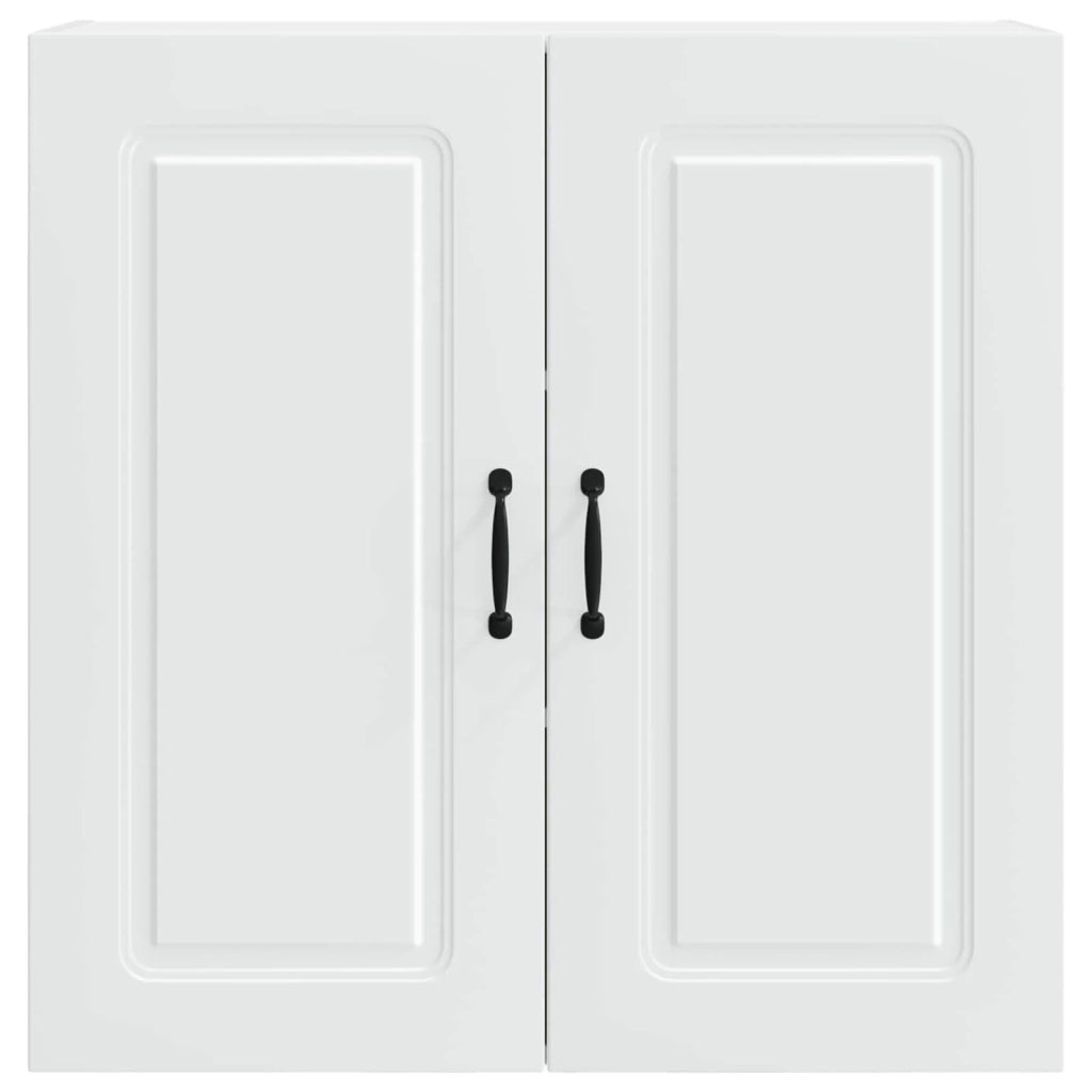 Mobile da cucina rettangolare con spazio di archiviazione moderno 80 x 31 x 80 cm legno ingegnerizzato bianco 02_0053733