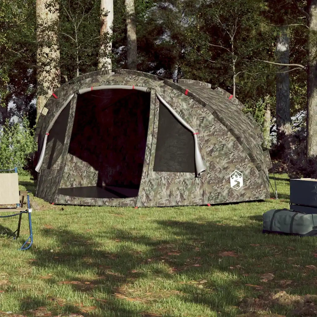 Tenda da Pesca per 4 Persone Mimetica Impermeabile 4005319