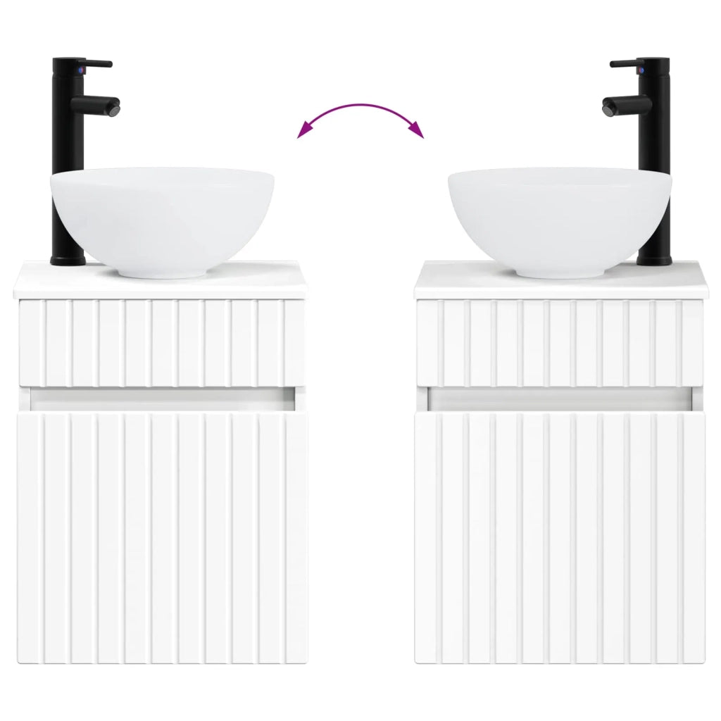 Mobile lavabo da parete Bianco 39 x 41 x 64,5 cm 890552