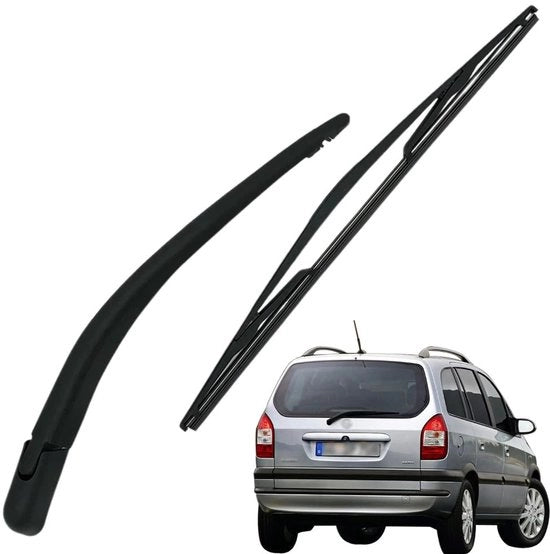 Rivestimento posteriore 400 mm - Sostituzione lamina - Manubrio - Materiale plastica/Gomma naturale/Acciaio duro - Adatto per Zafira A 1998-2005 - Lunga durata - Rivelatore di pioggia posteriore