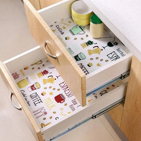 Pavimento Antiscivolo e Antigrasso - Impermeabile - Protezione - Cassetta degli Attrezzi - Cucina 30 x 300 cm - Pavimento in Legno