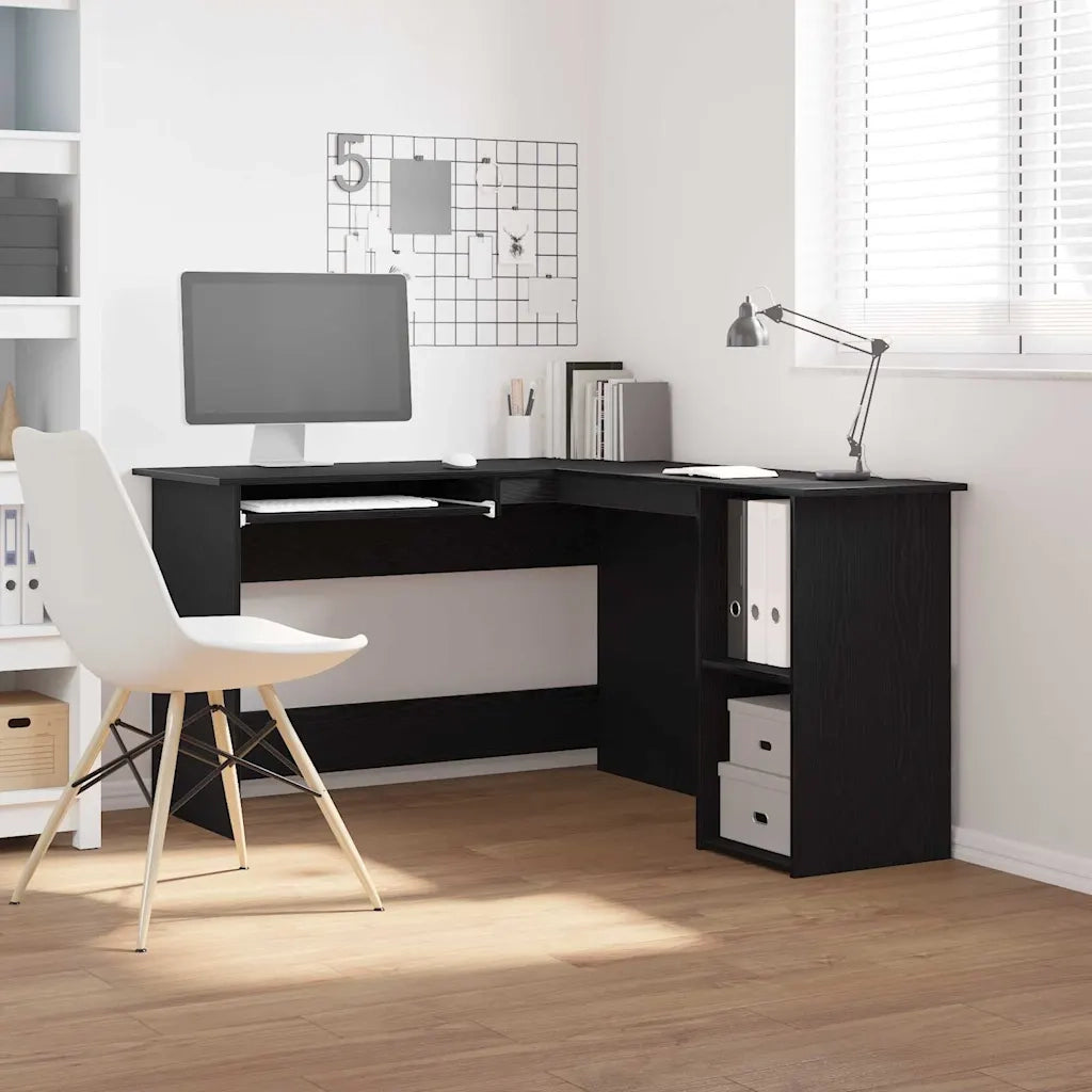 Scrivania ad angolo Rovere Nero 120 x 140 x 75 cm 862450