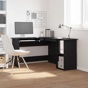 Scrivania ad angolo Rovere Nero 120 x 140 x 75 cm 862450