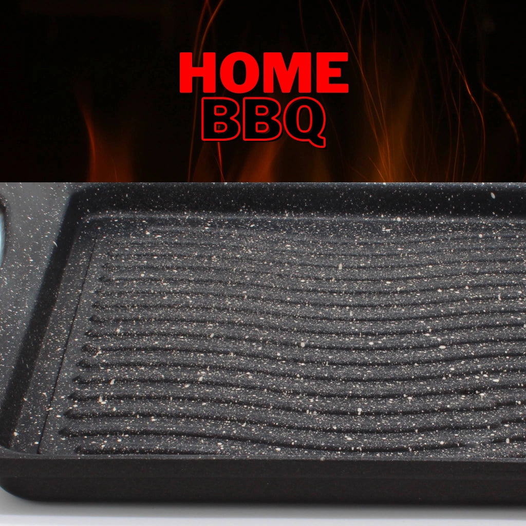 Vassoio Grill Quadrato Antiaderente 2 Maniglie 25x25 cm Olympia Hard Cook