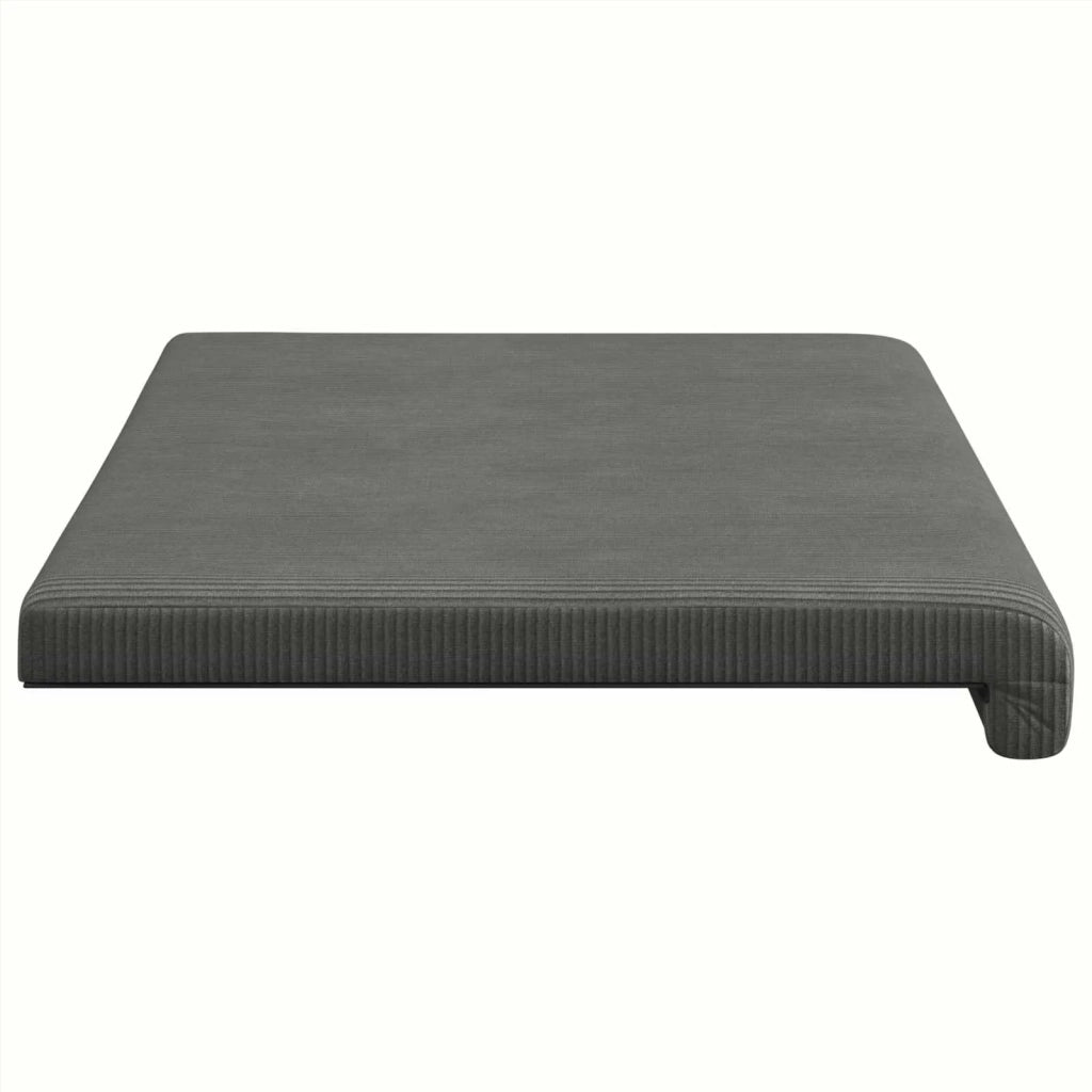 Cuscino per panchina corduroy Grigio Scuro Profondità 35 cm 42043290
