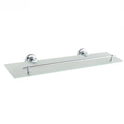 Trade Shop - Mensola In Vetro Satinato Arredo Bagno Con Reggimensola Fissaggio A Parete 79816 -