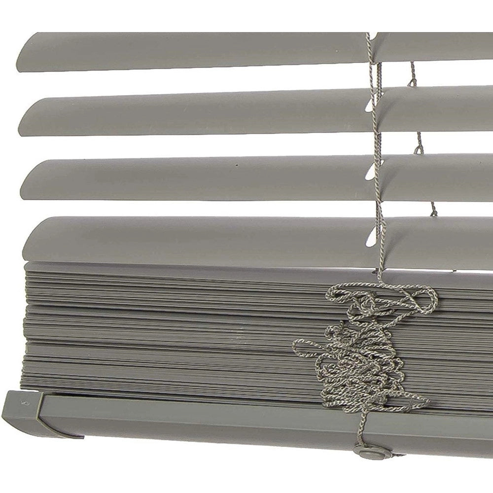 Trade Shop - Set 2pz Tenda Veneziana 60x140cm In Pvc Con Asta Casa Parasole In 2 Colori 011682 -
