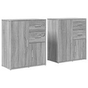 Buffet credenza cassettiera armadio mobile contenitore organizer per cucina soggiorno salotti set di 2 Sonoma 60 x 31 x 70 cm in legno ingegnerizzato grigio 02_0036958