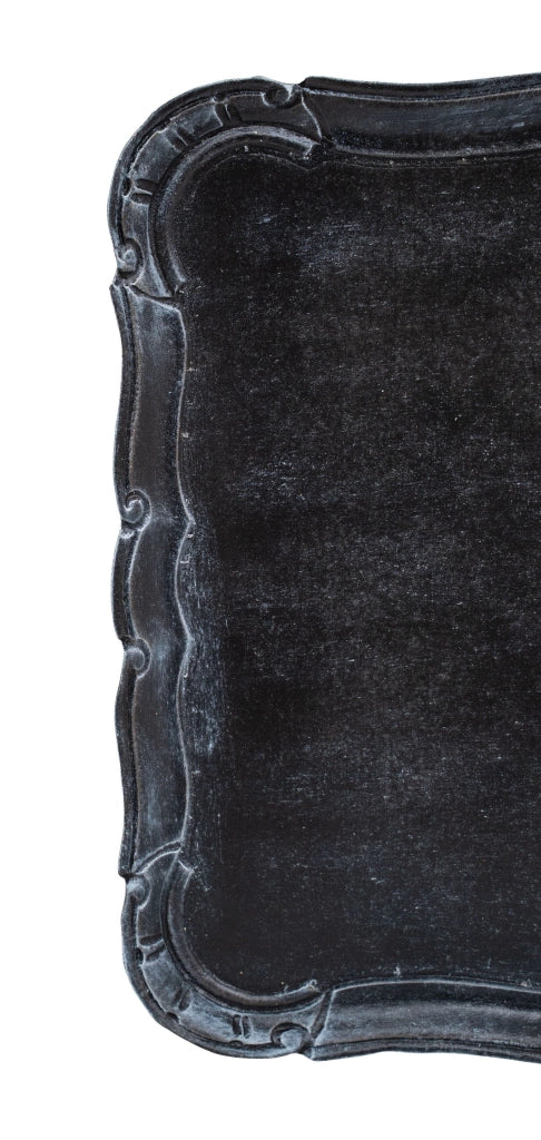 Biscottini Vassoio in legno finitura nera Made in Italy