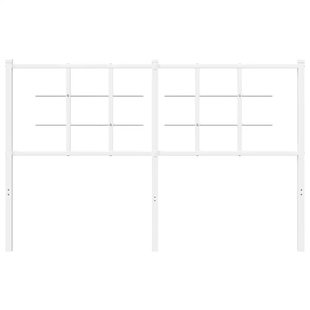 Testiera in Metallo-Testiera in Ferro-Testata Bianco 135 cm 550868