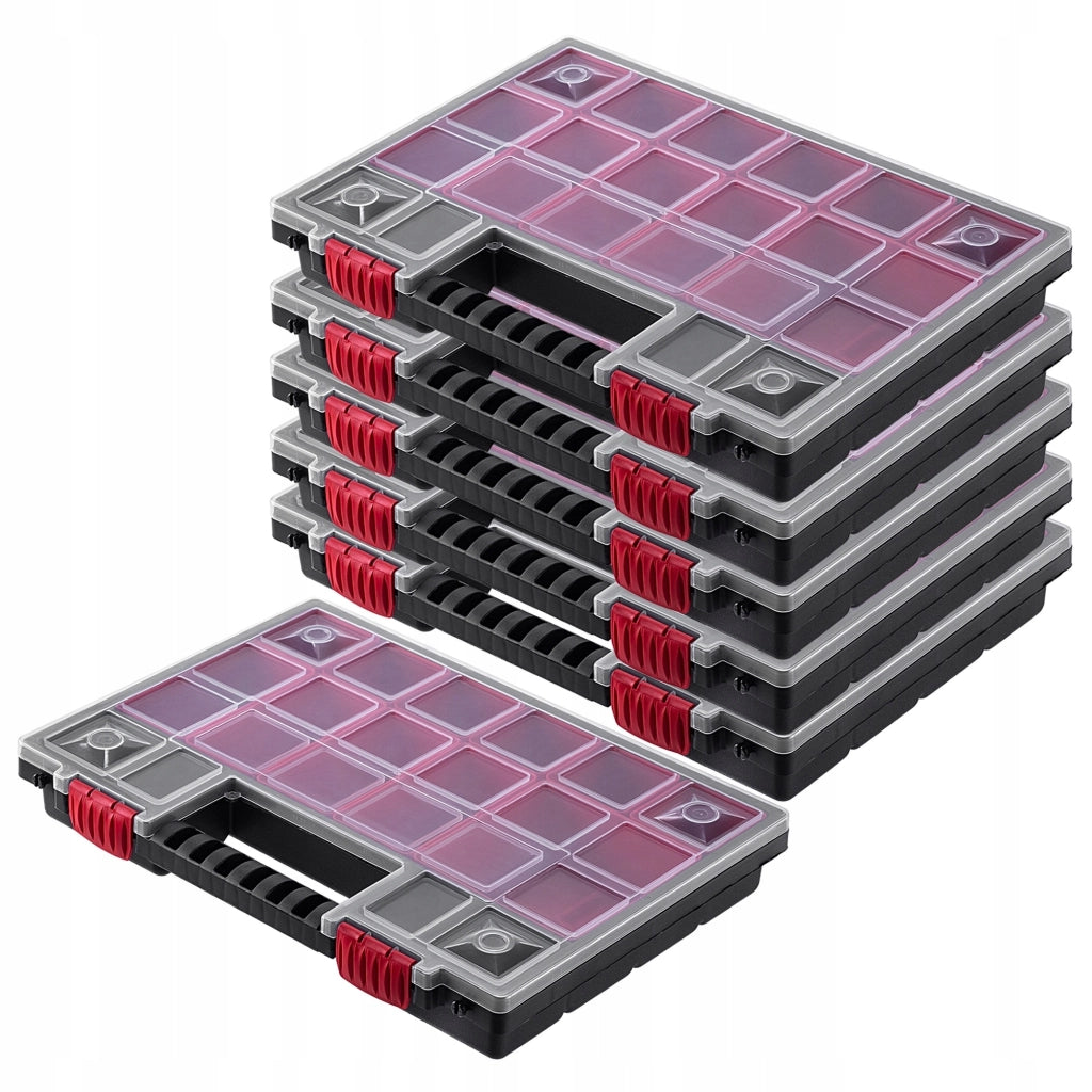 Set di 6 contenitori organizer per officina KADAX con 18 cassetti, ideali per garage.