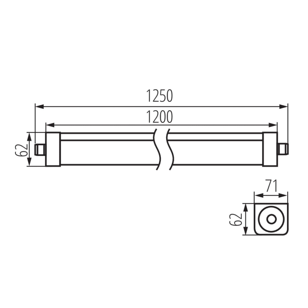 Plafoniera lineare Kanlux 33170 48W 6500lm 4000K IP65